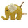 Tin&eacute;ba Rasselkissen Willy als Elefant - Gelb Muster