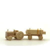 Holzspielwaren Ebert - Mini-Traktor natur Schnittholz