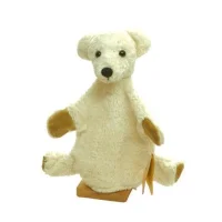 Kallisto - Handpuppe B&auml;r wei&szlig; - Bio Kuscheltier
