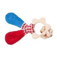 Efie - Bio Holz Bl&uuml;mchen Greifling Rot - Blau -...