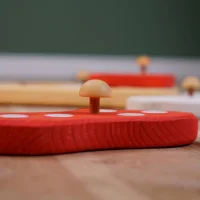 Drei Blätter - Bio Holzpuzzle - Fliegenpilz