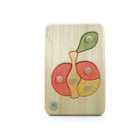 Drei Blätter - Bio Holzpuzzle - Apfel