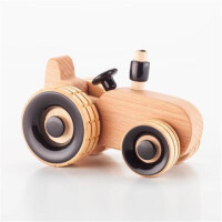 Fair Trade Traktor Schwarz - Holzspielzeug von Fairkraft Creations - Woodentoys
