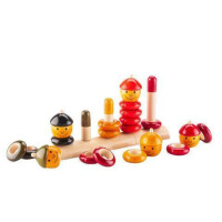 Stapelspielzeug Peppy Five - Holzspielzeug von Fairkraft Creations - Spielzeug ab 3 Jahren
