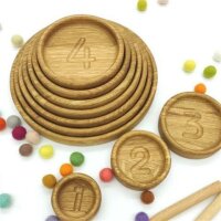 Sortierteller rund - Montessori Lernspielzeug - Threewood