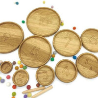 Sortierteller rund - Montessori Lernspielzeug - Threewood