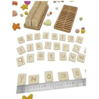 Kleine Buchstabentafel - Montessori Lernspielzeug -...