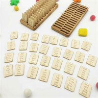 Kleine Buchstabentafel - Montessori Lernspielzeug - Threewood