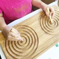 Tracingboard 2-seitig - Montessori Lernspielzeug - Threewood