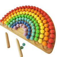 Tracingboard Regenbogen 7 - Montessori Lernspielzeug -...