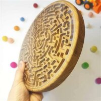 Holzlabyrinth 20 cm - Montessori Lernspielzeug - Threewood