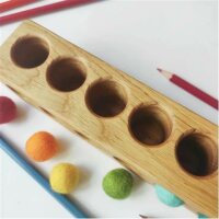Buntstifthalter - Montessori Lernspielzeug - Threewood