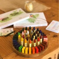 Wachsmalstift-Halter 8x8 - Montessori Lernspielzeug - Threewood