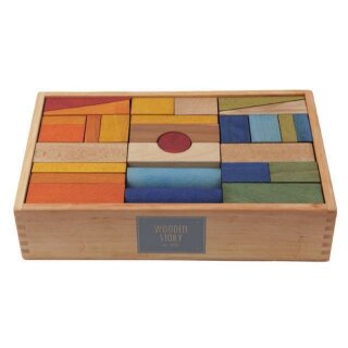 Rainbow Blocks XL - 63 Stück - Wooden Story Bausteine
