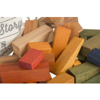 Rainbow Blocks - 54 Stück im Beutel - Wooden Story Bausteine