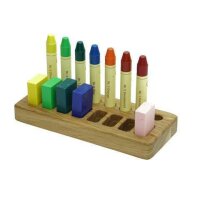 Wachsmalstift-Halter Eckig 8x8 - Montessori Lernspielzeug...