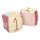 Pebble - Würfel mit Babyrassel - Pink - Bio