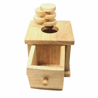 Sortierbox aus Holz - Montessori Spielzeug
