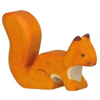 HOLZTIGER Eichhörnchen, stehend, orange