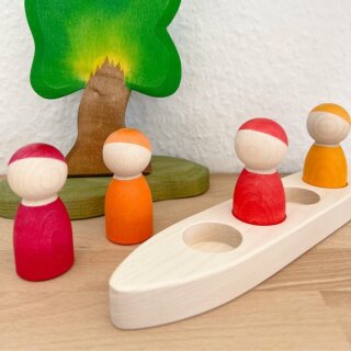 Figuren im Boot - GoKi Evolution - Holzspielzeug ab 2 Jahren