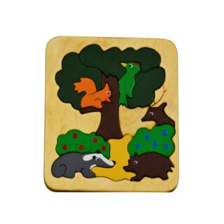 2.te Chance - Doppelpuzzle "Tiere des Waldes"