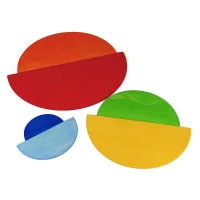 Bauspiel Regenbogenplatten (0136) - 6 Teile