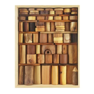 Bausteinkasten Natur Holz Bau - & Spielmaterial