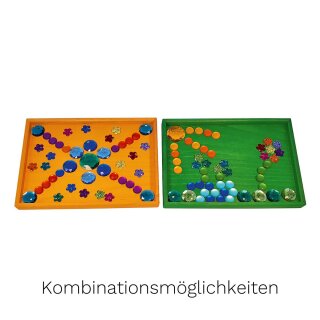 Bauspiel Legetabletts bunt 6 Teile