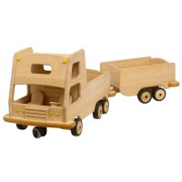 Drewart Lastwagen mit Anh&auml;nger - Drewart Holzspielzeug