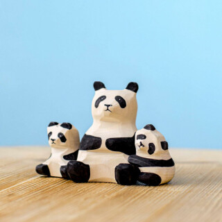 Pandabären-Familien- und Baum-SET - BUMBUTOYS