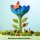 Große blaue Blume - BUMBUTOYS