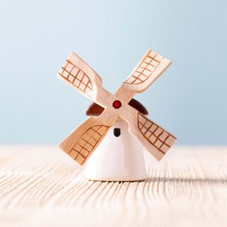 KLEINE  traditionelle Windmühle aus Moldawien – BEMALT  - BUMBUTOYS