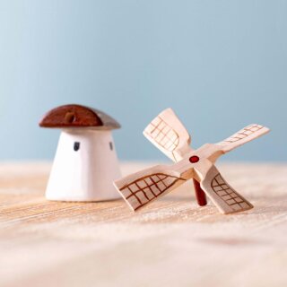 KLEINE  traditionelle Windmühle aus Moldawien – BEMALT  - BUMBUTOYS