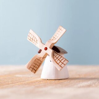 KLEINE  traditionelle Windmühle aus Moldawien – BEMALT  - BUMBUTOYS