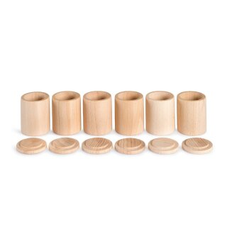 Grapat - Natural cups with lid - Holzspielzeug