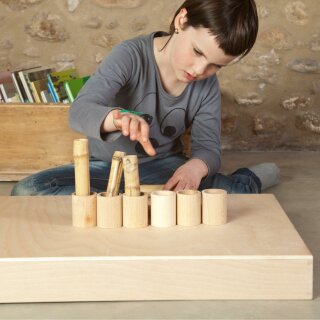 Grapat - Natural cups with lid - Holzspielzeug