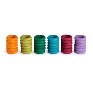 Grapat - 36 Rings (6 Complementary colours) - Holzspielzeug