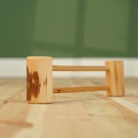 Holz-Zaunkl&ouml;tze mit Stange - Drei Bl&auml;tter...