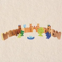 Bauspiel Grosses Ritterburg Set - 16 St&uuml;ck