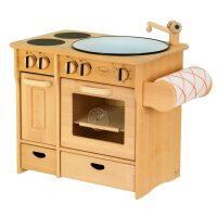 Kombik&uuml;che mit Tuchrolle - Drewart Holzspielzeug