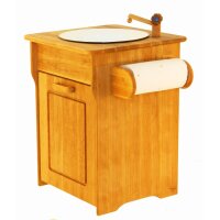 Massive Sp&uuml;le gro&szlig; mit Papierrolle - Drewart...