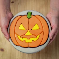 Rundes Halloween Puzzle Grau - BUMBUTOYS