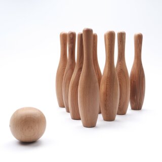 Bowling Set Natur - ChimpyToys