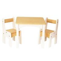 Drewart Tisch und St&uuml;hle Weiss - Drewart Holzspielzeug