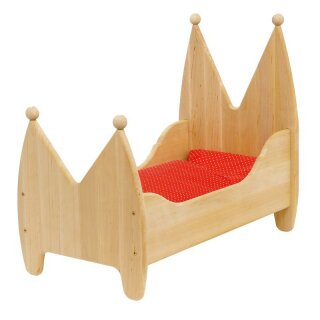 Prinzessin Bett mit Bettzeug - Drewart Holzspielzeug