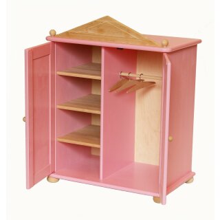 Klassischer Schrank rosa - Drewart Holzspielzeug