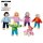 Biegepuppen Moderne Familie &ndash; Holzfiguren f&uuml;r kreatives Rollenspiel und lebendige Familiengeschichten