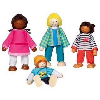 Biegepuppen Interkulturelle Familie - Goki