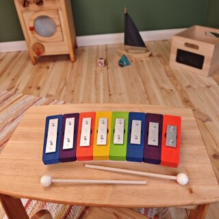 Regenbogenglockenspiel 8 Töne diatonisch - Decor Spielzeug