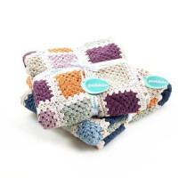 Pebble - Bio Wickeldecke - Petrol Blue